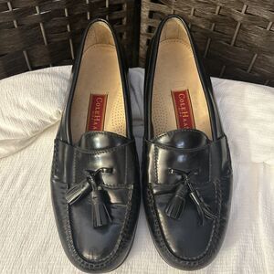 Men’s Cole Haan Pinch Tassel Black Leather Loafers Shoes 03506 Men's 11D